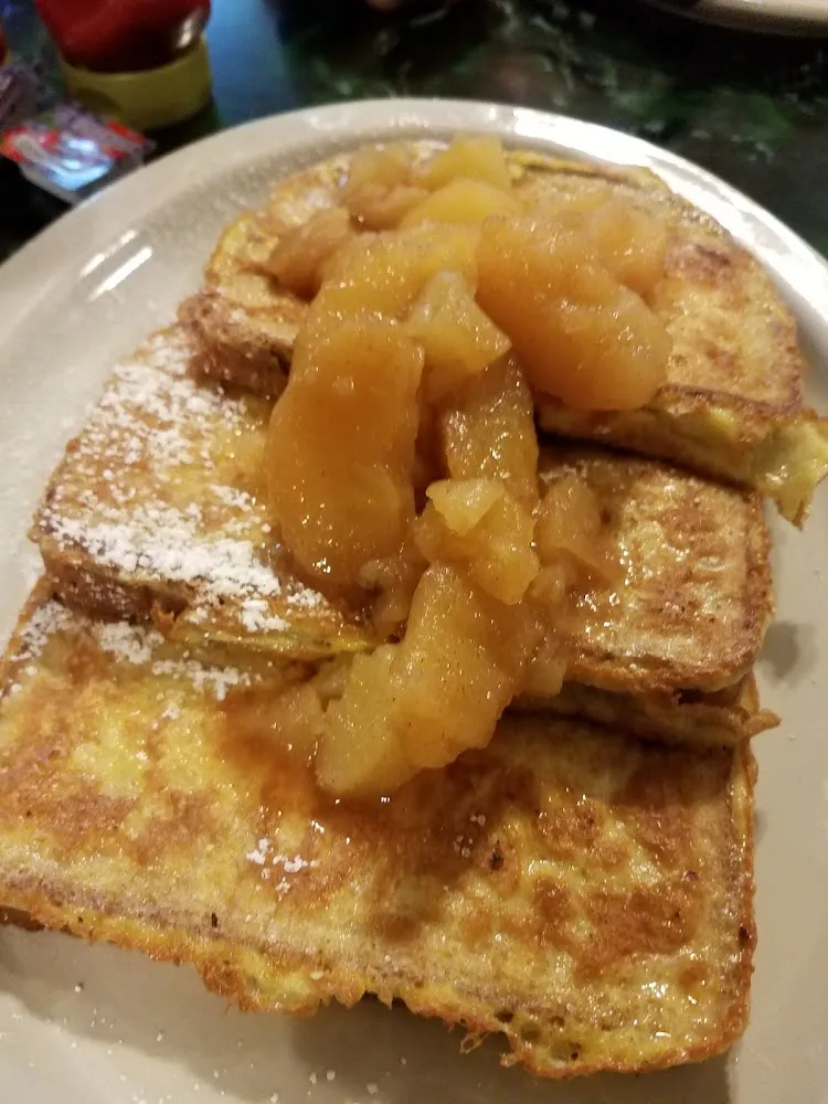 Wheat Bread French Toast w Stewed Apples